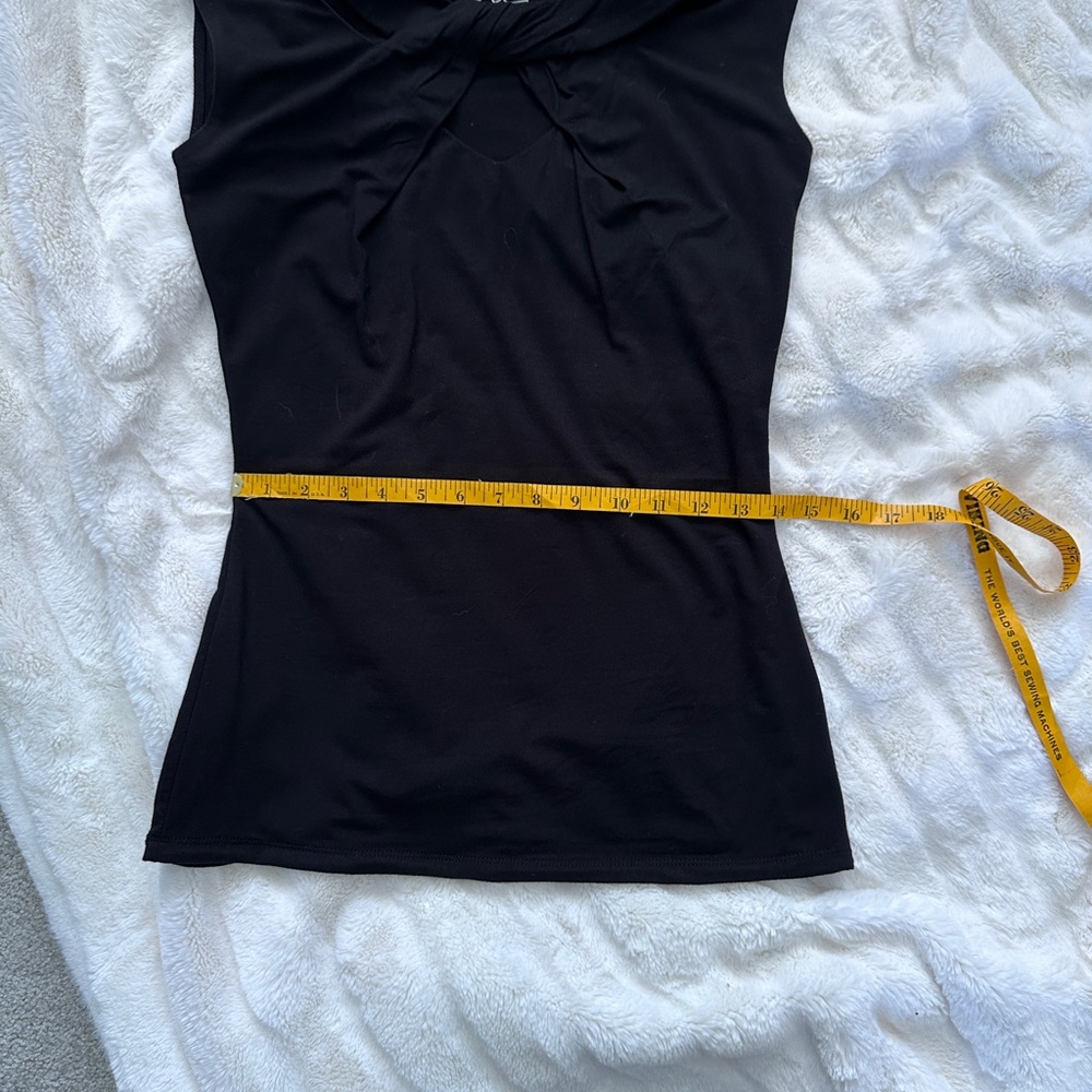 INC International Concepts Black Sleeveless Tank Sz M - Picture 5 of 9
